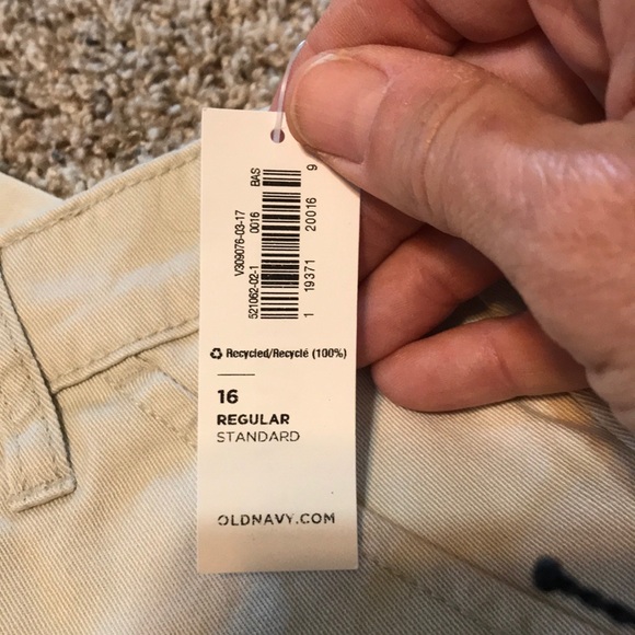 Old Navy Girls Uniform pants-NWT-Size 16-Stone - Picture 3 of 6